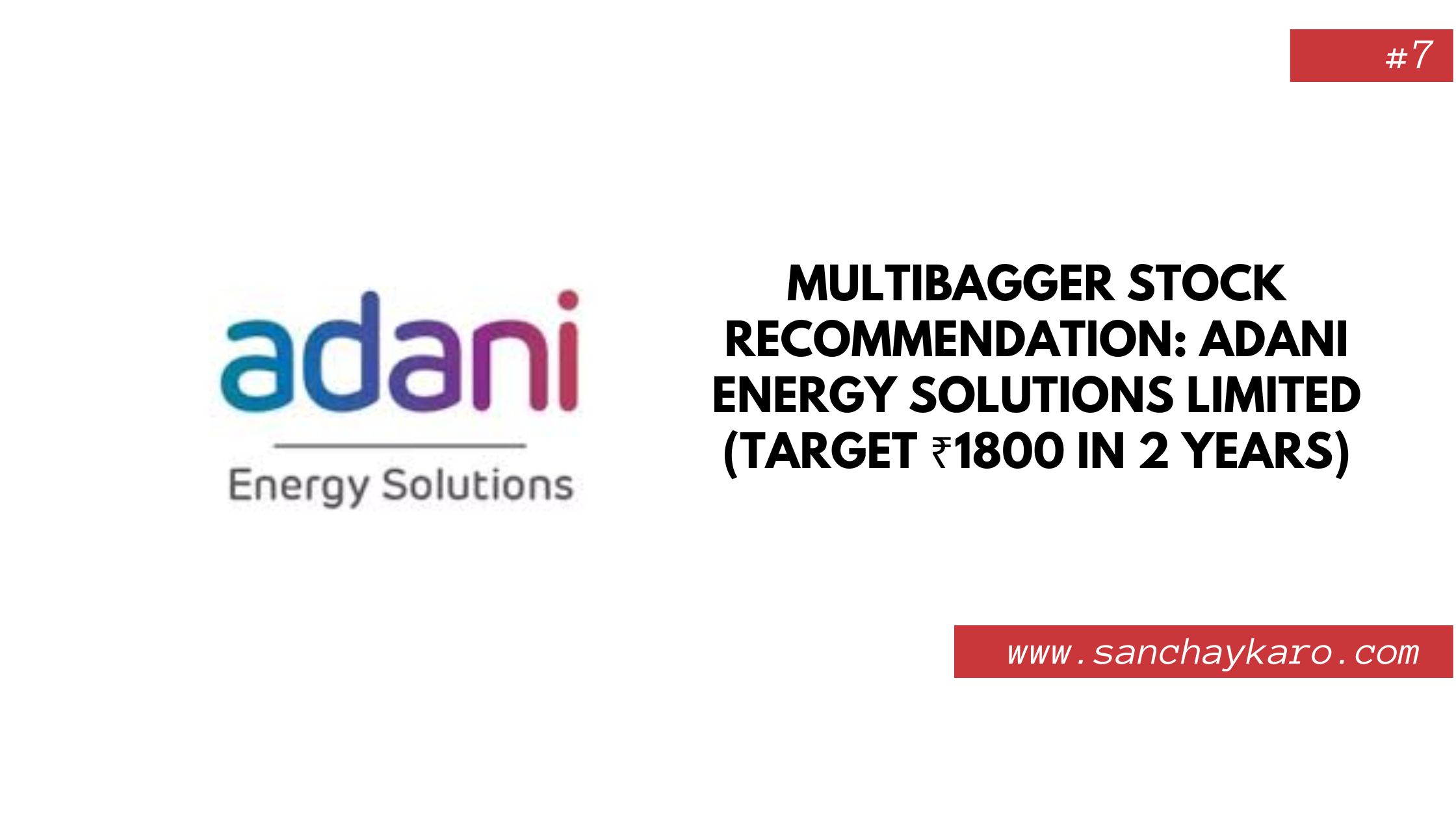Multibagger Stock Recommendation Adani Energy Solutions Limited