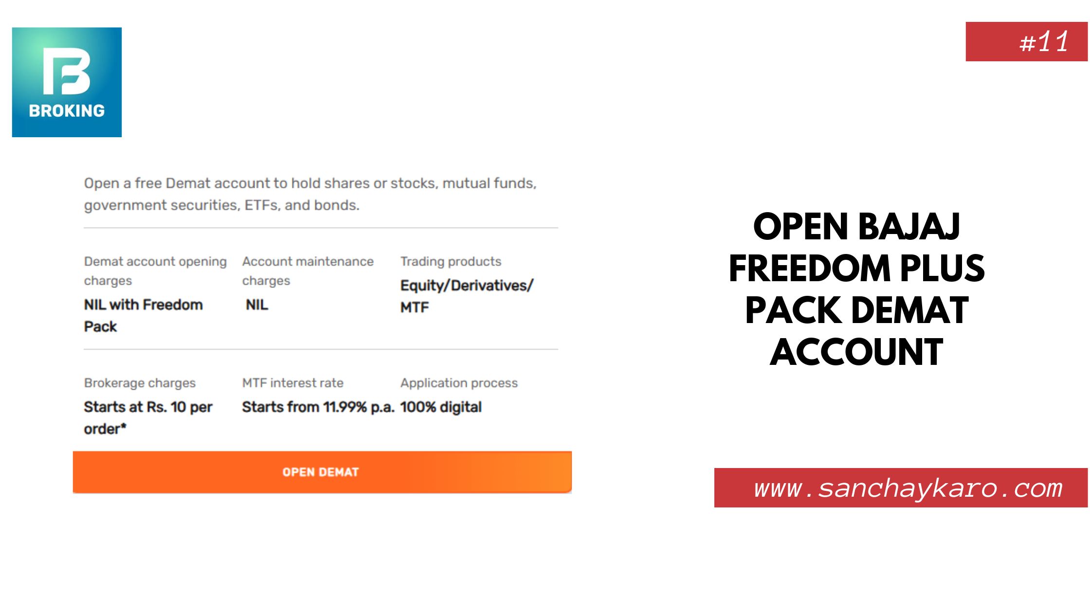 Open Bajaj Freedom Plus Pack Demat Account 9 Open Bajaj Freedom Plus Pack Demat Account