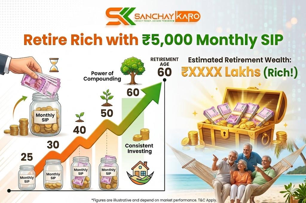 Retire Rich with 5000 Monthly SIP