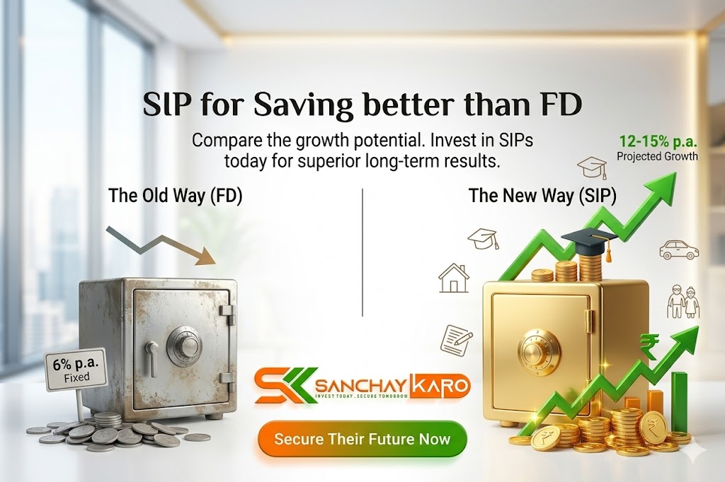 SIP vs FD – SIP better than fixed deposit for higher returns