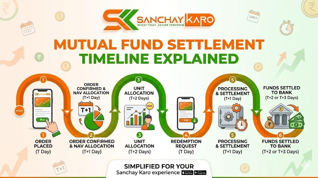 Mutual Fund Settlement Timeline Explained for sanchay karo app