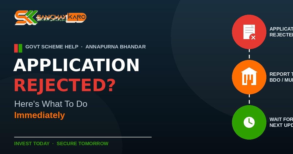Annapurna Bhandar Yojana Application Rejected?