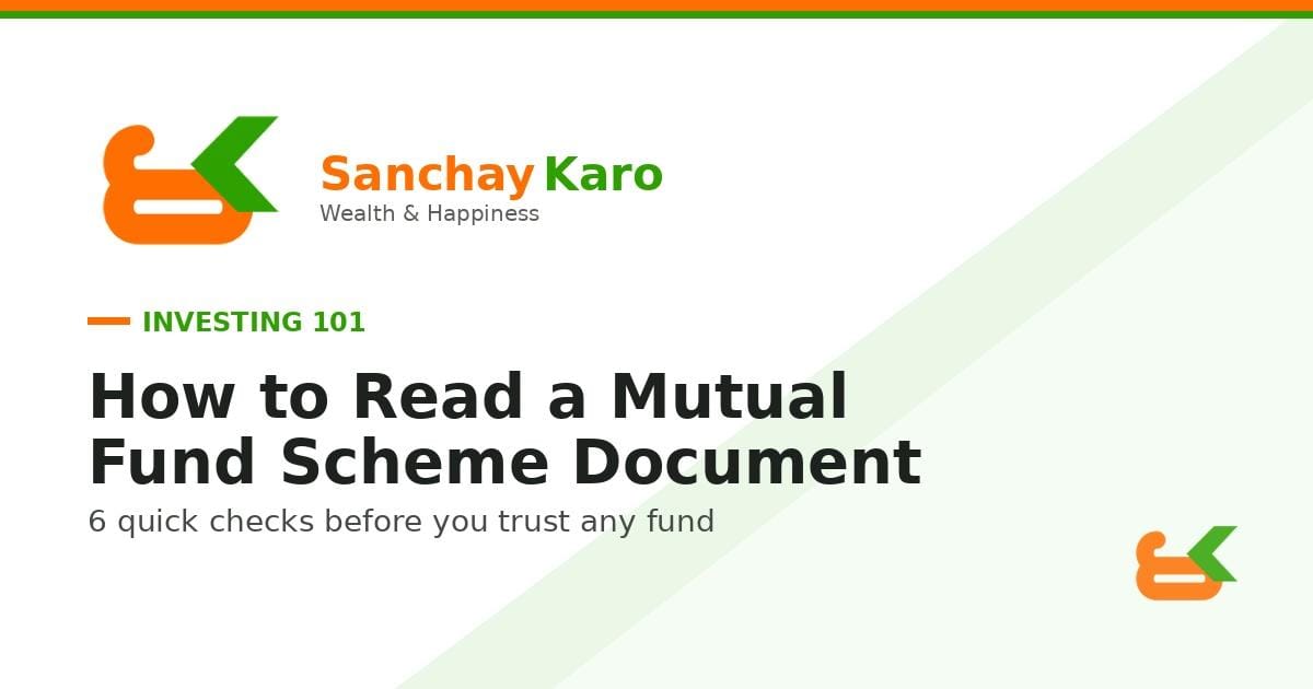 How to Read a Mutual Fund Scheme Document