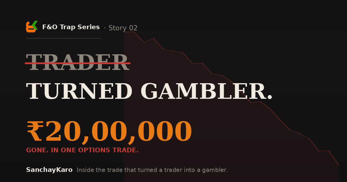 This TRADER Turned GAMBLER Lost ₹20 Lakhs